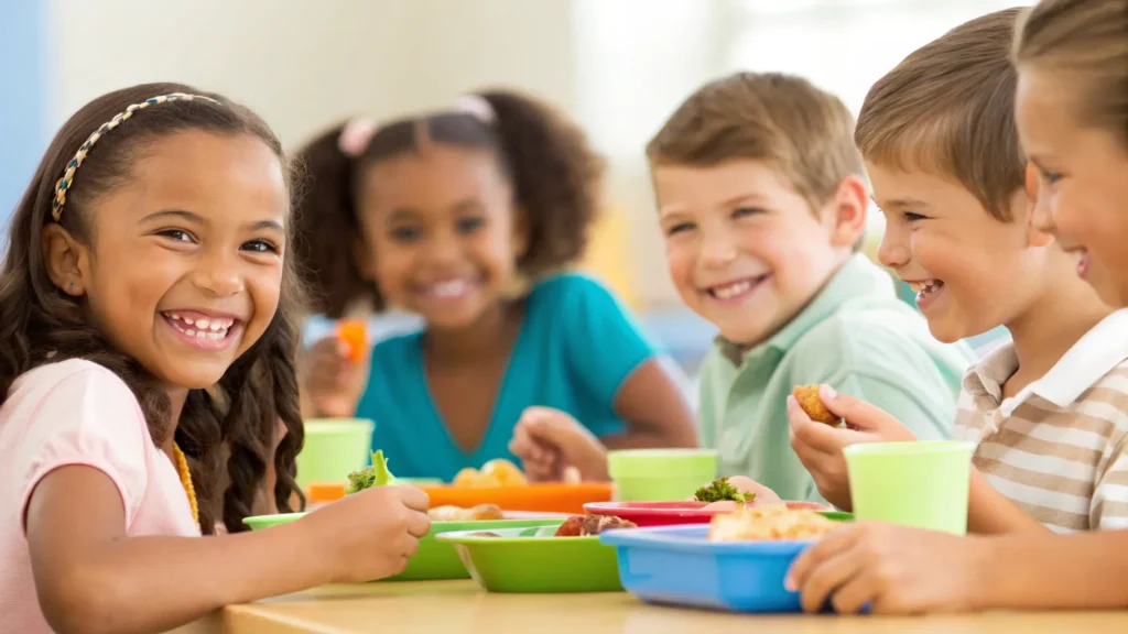 why does food make kids happy​