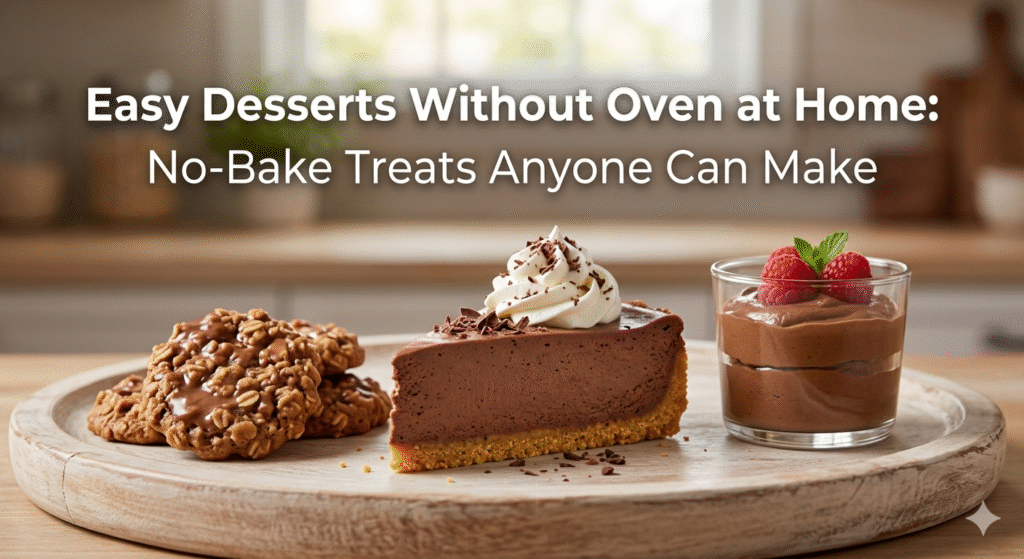 easy desserts without oven at home